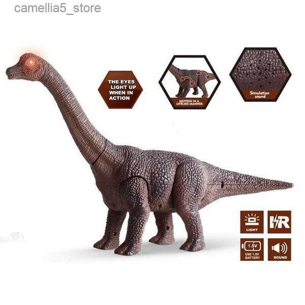 Simulação de animais elétricos / RC Controle Remoto Dinossauro Anquilossauro Criativo Animal Novidade Modelo de quebra-cabeça Modelo de animal pré-histórico Menino Crianças Brinquedo Presentes Q231114