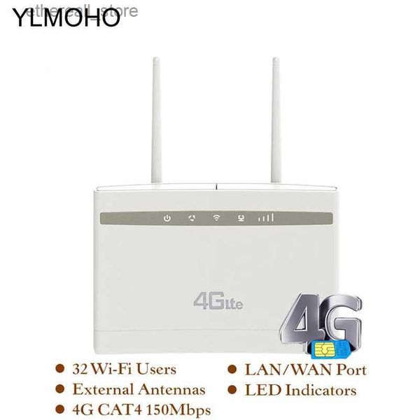 Yönlendiriciler YLMOHO 4G Yönlendirici/CPE WiFi Hotspots/Modem Sim Solt Wi Fi Yönlendirici Ağ Geçidi PK B525/Mi ZTE Yönlendirici Q231114