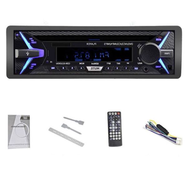 Freeshipping Universal Autoradio DVD-Player Bluetooth CD VCD MP3 SD-Karte AUX-Eingang Player mit Fernbedienung Seprd