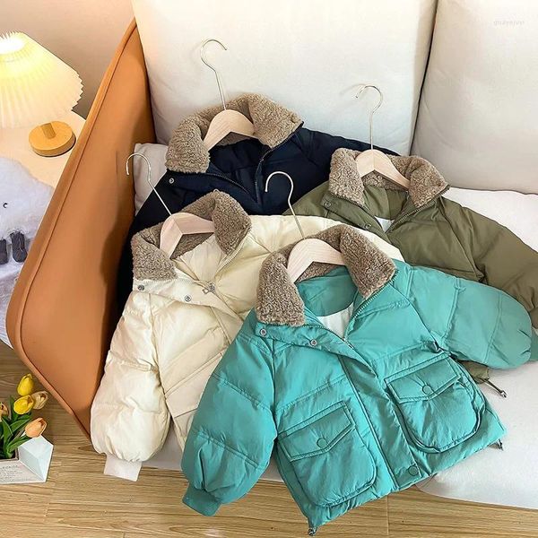 Casaco de inverno jaqueta crianças meninos com capuz parkas grosso quente luz para meninas crianças roupas jaquetas casacos