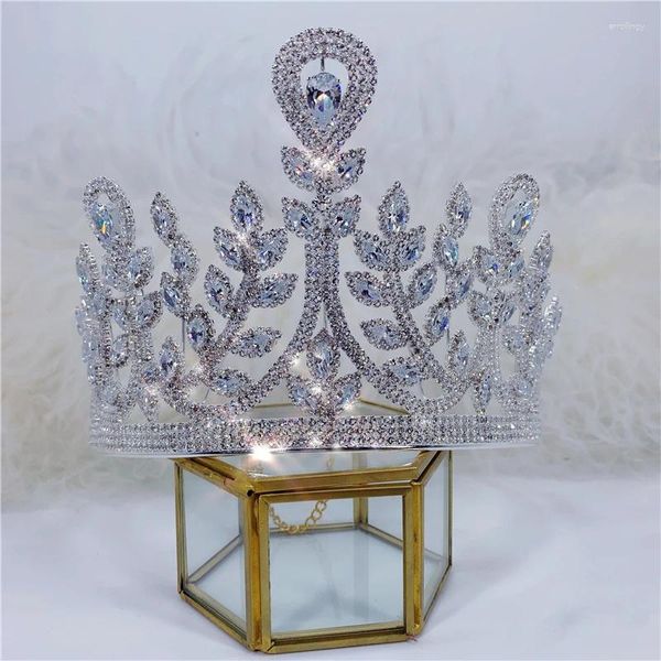 Haarspangen Krone für Frauen Hochzeit Zubehör Verlobungsschmuck Prinzessin Strass Festzug Diadem Hochwertige Kopfschmuck Geschenke