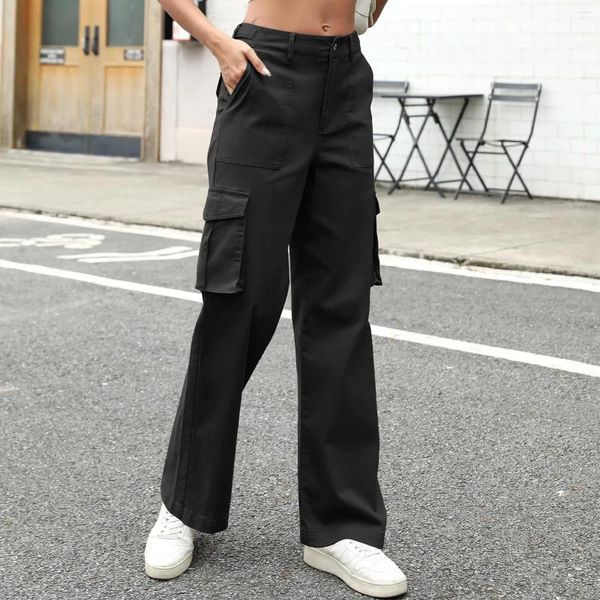 Pantaloni da donna Cargo da donna vestibilità ampia per abiti casual corti petite