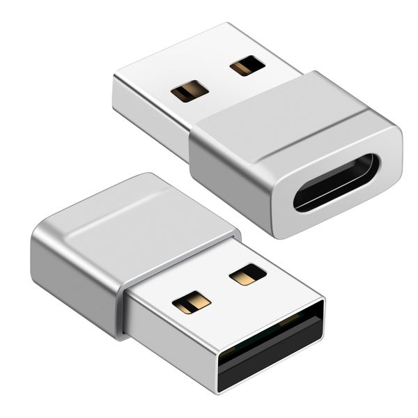 Neuer trendiger, hochwertiger, benutzerfreundlich gestalteter Typ-C-Buchse-auf-USB-2.0-Stecker-Konverter-OTG-Datensynchronisierungs-Ladeadapter aus Zinklegierung