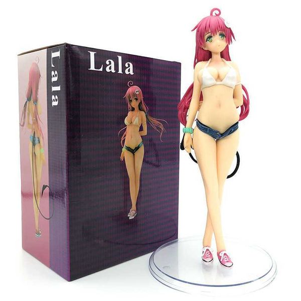 Экшн -фигуры 22 см, чтобы полюбить аниме аниме фигура аниме Lala Satalin Deviluke PVC фигура сексуальная плавательная одежда коллекционная модель игрушки кукла AA230413