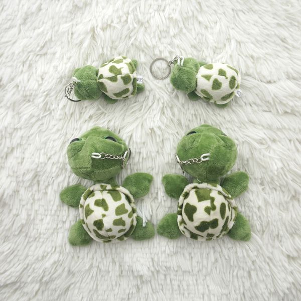 Strands sevimli mini karikatür küçük kaplumbağa anahtar zincirleri peluş oyuncak küçük kolye kaplumbağa anahtar zincir çantası mücevher kitap çantası kolye