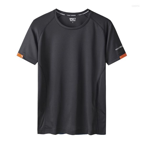 Herren T-Shirts Schnelltrocknendes Sporthemd Herren Kurze Ärmel Sommer Lässig Weiß Plus OverSize Top T-Shirts GYM T-Shirt Kleidung Herrenbekleidung