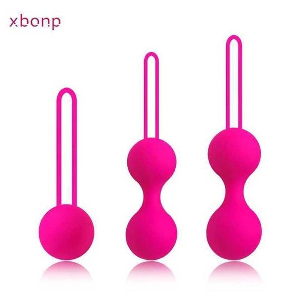 Bolas vaginais de silicone, exercitador de kegel, piso pélvico, treinador muscular, bola segura, perinee vaginal, brinquedos sexuais para mulheres 231010