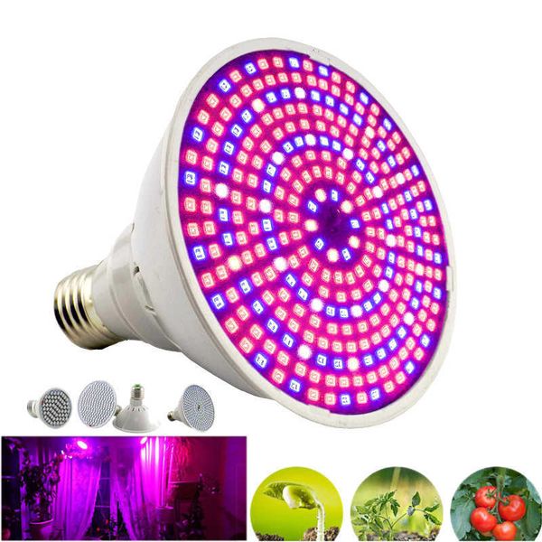 Luzes de cultivo espectro completo LED BULLBS E27 LUZES DE PLANTAS LUZES DE CRESCIMENTO PARA A Sala de Hidroponia Indoor Cultivo Flor Vegetable Greenhouse P230413