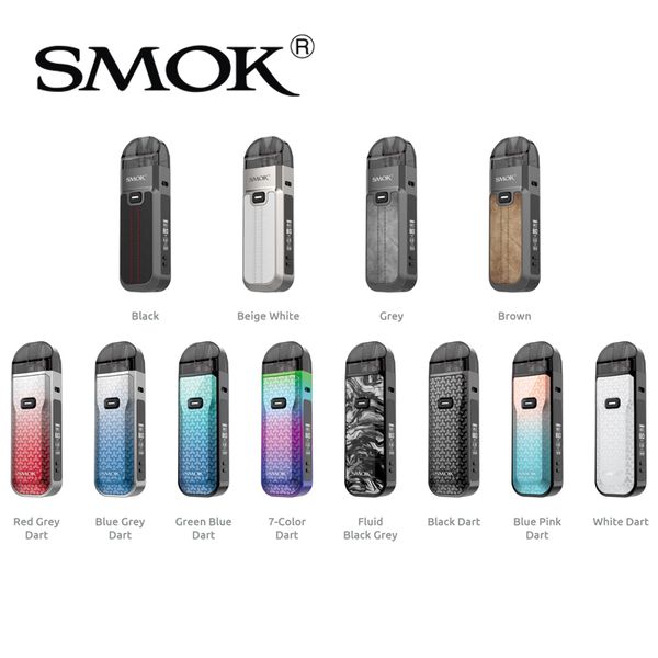 Smok Nord 5 Pod Kit 80W Dispositivo Vape Bateria de 2000mAh embutida 5ml Cartucho resistente a crianças com 0,15ohm 0,23ohm RPM3 Mesh Coil 100% autêntico