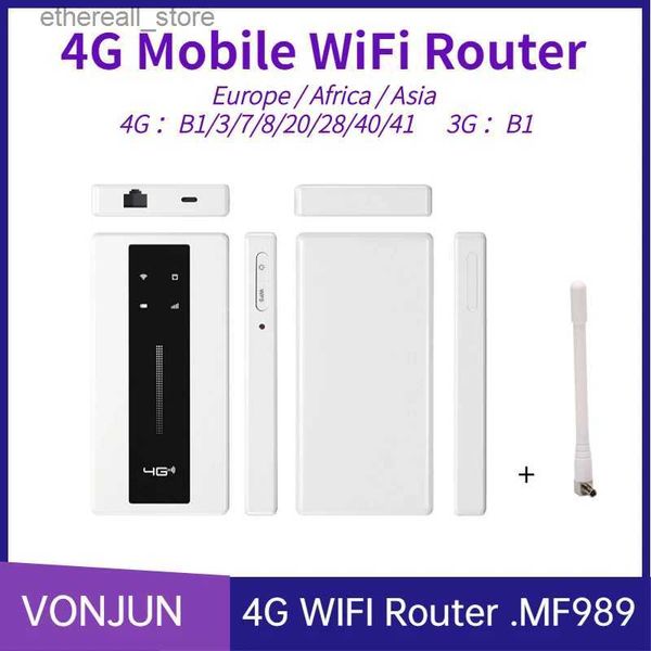 Router MF989 Router WIFI 4G LTE TS9 Antenna esterna Type-C Moblie Hotspot 10000mAh Batteria Ethernet Q231114