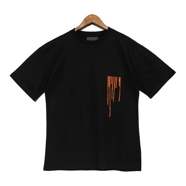 Дизайнерские футболки моды Splash чернила граффити для печати футболка для мужчин хлопковые повседневные футболки с коротким рукавом негабаритный хип-хоп