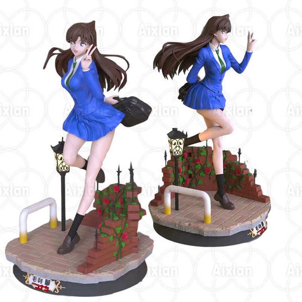 Figuras de brinquedo de ação 24cm Gk Rachel Moore Figura Figura Anime Conan Edogawa Konan Conan Edogawa Mouri Ran Ran Ran model Modelo Dolls Toys Christmas Gifts AA230413