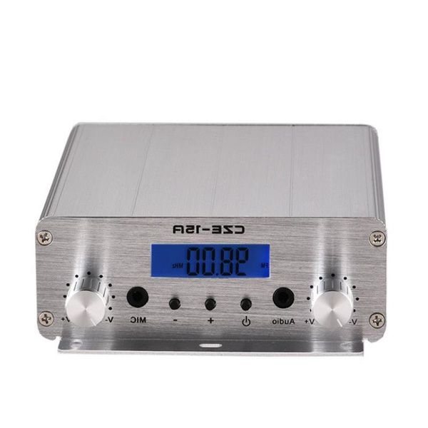 FreeShipping 70-90MHz CZE-15A 15W Transmissor FM sem fio para mini estação de rádio Gvido