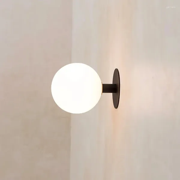 Lâmpada de parede Long Sconces Retro Blue Light Smart Bed Head Iluminação impermeável para banheiro