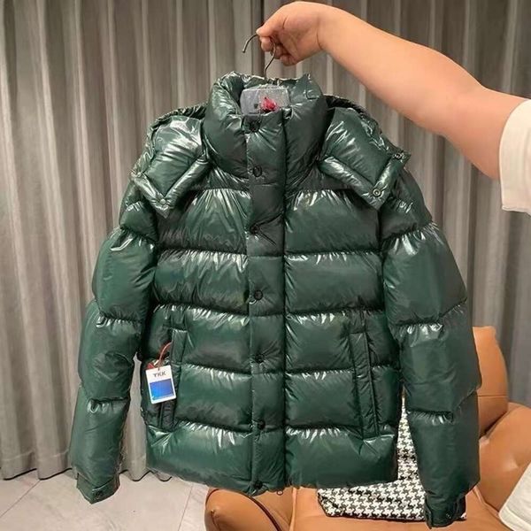 Design 70 tendência jaqueta de inverno feminina parka moda masculina com capuz superior zíper casaco grosso para baixo pato quente bonito 2023