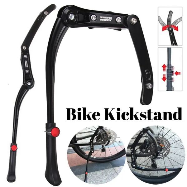 Bisiklet Bisiklet Kickstand ayarlanabilir MTB Yan Arka Kick Stand Park Desteği Alüminyum Alaşım Bisiklet Aksesuarları 231114