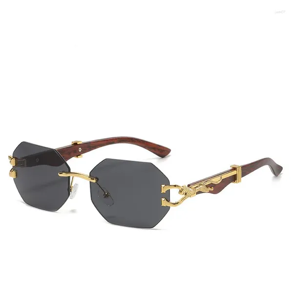 Солнцезащитные очки в винтажном стиле с леопардовым принтом и зеркальными ножками для мужчин и женщин в квадратной оправе для вождения, модная защита от ультрафиолета