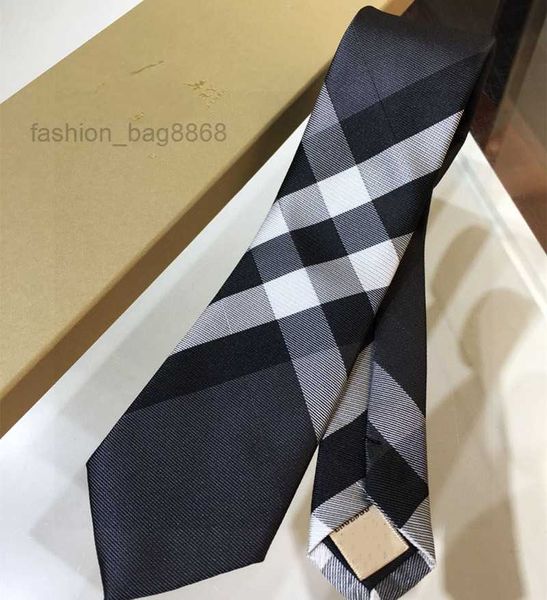 2024 Krawatten mit Box Herren Krawatte Design Herren Mode Krawatte Streifen Muster Stickerei Luxurys Designer Business Cravate Neckwear