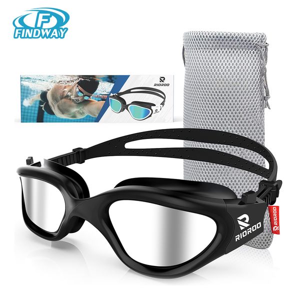 Goggles Profissional Anti nevoeiro Lente de proteção UV Nada adulta Nada à prova d'água Gama de natação de silicone ajustável Equipamento de natação 230413