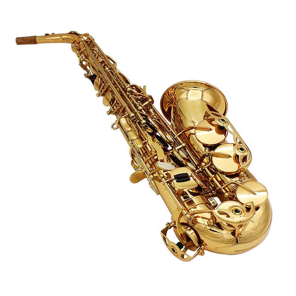 Saxofone alto Saxofone alto em mi bemol com teclas brancas douradas