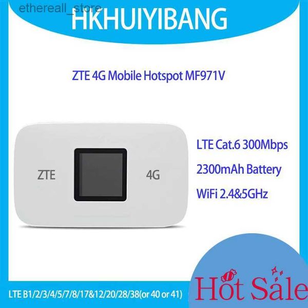 Маршрутизаторы ZTE MF971V MF971RS 4G+ Мобильная точка доступа Wi-Fi LTE Cat6 300 Мбит/с 2300 мАч Двухдиапазонный домашний модем Wi-Fi Карманный маршрутизатор 4G Q231114