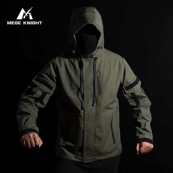 Cappotti tattici MEGE Giacca tattica militare Airsoft da uomo Giacca a vento mimetica Giacca invernale softshell militare Giacca lunga da assalto antivento zln231114