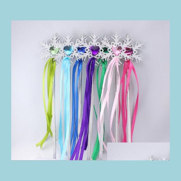 Outra festa de eventos abasteias de fada wand fibbons streamers natal snowflake gem sticks wands mágicos confete adereços decorati dhvth