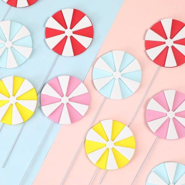 Fontes de festa Macarons Bolo Toppers Menino ou Menina Cupcakes Batismo Decoração Acessórios para crianças