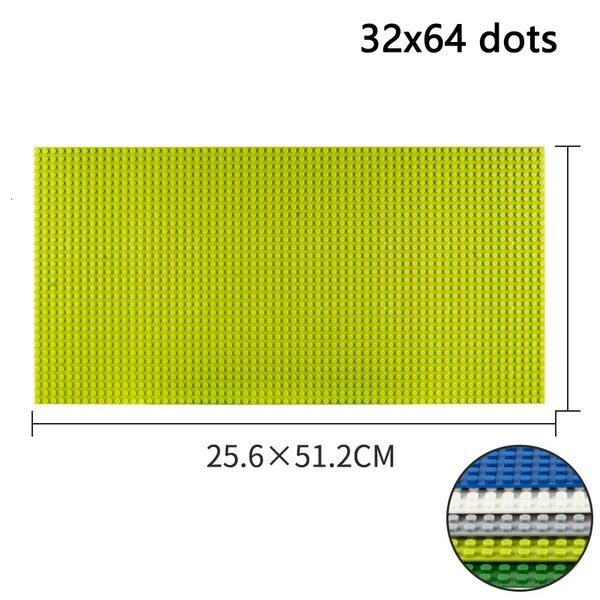 Blocchi Piastre di base da 3264 punti Piastra di base in mattoni di montaggio classico in 5 colori Compatibile con i mattoncini LEGO di piccole dimensioni 231114