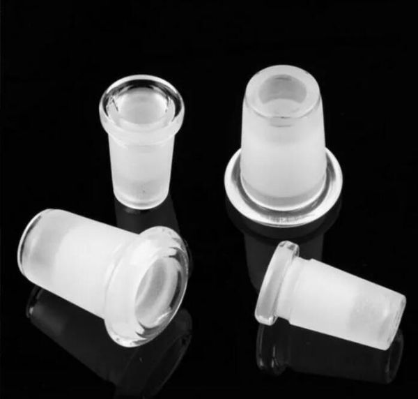 ACOOK Wasserpfeifen Konverter Glas Down Stem Pipe Zubehör Adapter 18 mm Stecker auf 14 mm Buchse Reduzierstück Aschenfänger Schlitz Diffusor für Bongs Wasser