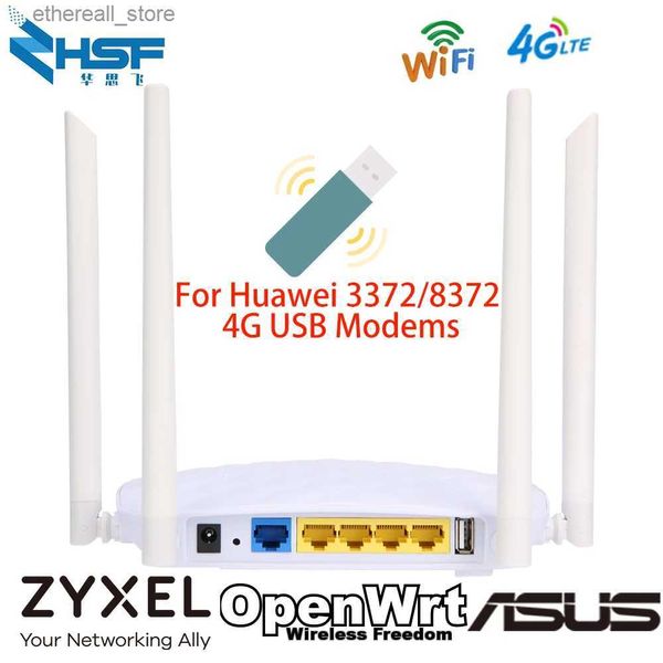 Roteadores WS1206 Rede sem fio interna de longo alcance 12V 1A Plug Router Porta USB e antenas externas MT7620N openVPN 300Mbps WiFi Router Q231114