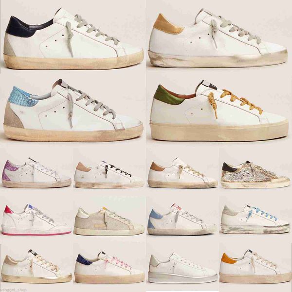 Scarpe da ginnastica Scarpe sportive Scarpe casual Scarpe piatte Superstar Doold Dirty Golden Moda Uomo Donna Ball Star Pelle bianca Qualità Lusso buono