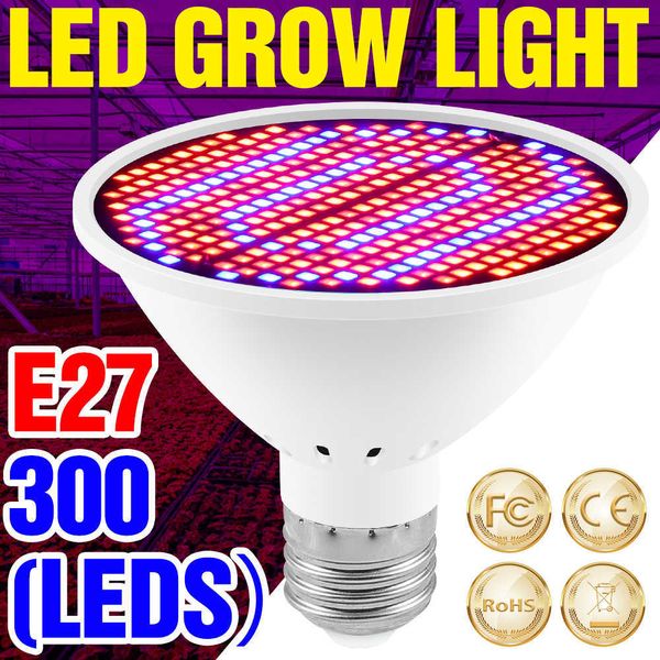 Luzes de cultivo LED E27 Full Spectrum Plant Lâmpada 220V 20W 15W 6W LED de Grow Light Box de LED de LED de 6W Lâmpada 110V Lâmpada de crescimento de plantas P230413