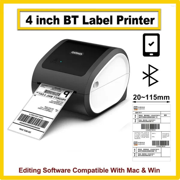 Etikettendrucker Thermopapier D520 4x6 100mm für Paket Barcode QRcode Warenanhänger Aufkleber