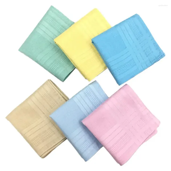 Laços 12x Algodão Lavável Bolso Quadrado Hanky DIY Hankie Toalha 43x43cm