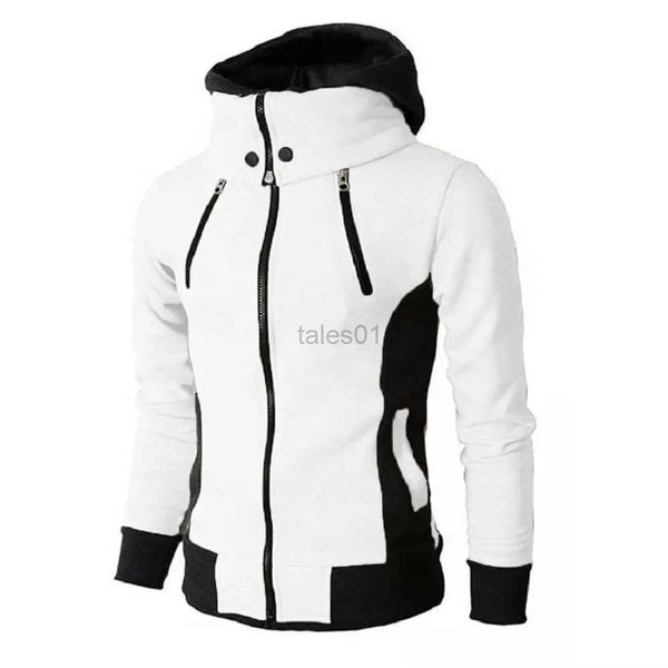 Herren Hoodies Sweatshirts 2022 Reißverschluss Herren Jacken Herbst Winter Lässige Fleece Mäntel Bomberjacke Schal Kragen Mode Kapuze Herren Outwear Slim Fit Hoody zln231114