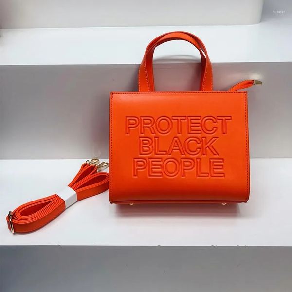 Вечерние сумки Дизайнерские женские покупки Сумка через плечо Кошелек Роскошная сумка из искусственной кожи Защитите чернокожих людей через плечо для женщин