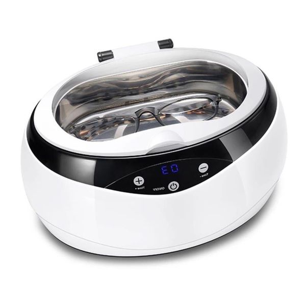 FreeShipping Household Ultrasonic Cleaner Bath 600ML 35W Sonic Washer para jóias óculos relógios cadeia manicure moedas tatuagem peças Nrmcn