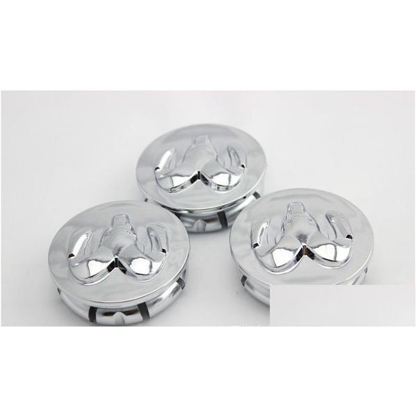 Capas de roda 4 Pcs Abs Carro Emblema Hub Cap 54mm Cabra Er Logo Centro Decorativo para Dodge Drop Delivery Mobiles Motocicletas Peças Roda Dhvsm