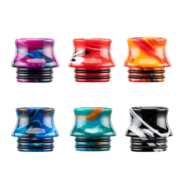 Wide Bore Epoxidharz 810 Tropfspitzen Raucherzubehör Halter TFV8 TFV12 Snakeskin Dampfmundstück für 810 Gewinde TFV 8 12 Big Baby Smok Sub Ohm Tankzerstäuber