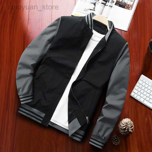 Faux Leather Spring Autumn Autumn's Bomber Zipper Jaqueta Masculino Casual Streetwear Hip Hop Slim Fit Pilot Baseball Coats Men Roupas Plus Tamanho 4xl