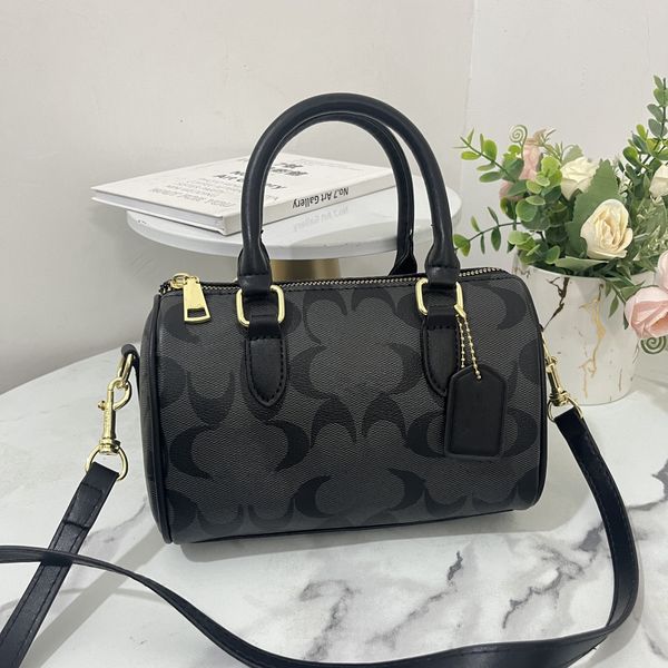 Totes designer co Dempsey Mini Speedy nuova borsa da donna a cavallo diagonale in tessuto stampato una spalla alla moda borsa a tracolla con fiori antichi