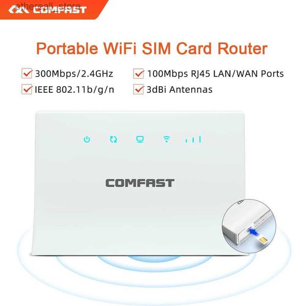 Router Neue Ankunft Tragbare 4G SIM Karte 4g LTE Wireless AP Plug & Play Wireless WiFi Router 2,4 GHz 300Mbps Basisstation AP CF-ER10 Q231114