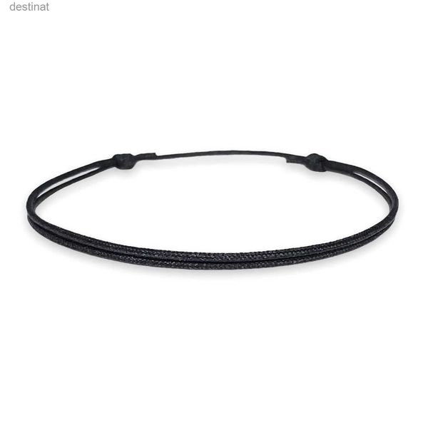 Черный шнуровой браслет из бисера для мужчин, регулируемый браслет для женщин, унисекс, для взрослых, водонепроницаемый нейлоновый шнур, серфер, Father DayL24213