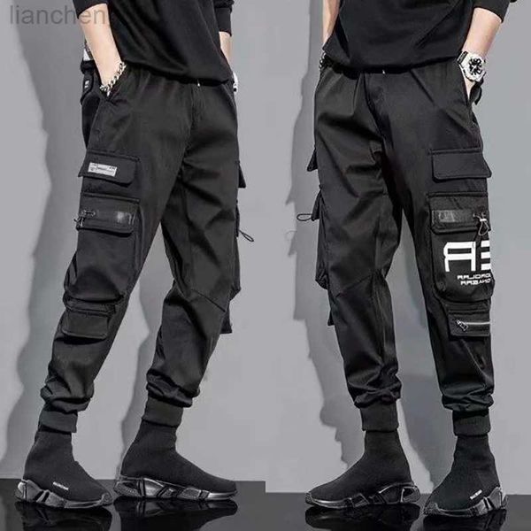 Herrenhosen Harajuku Jogger Cargohosen Herrenmode Militär Techwear Laufen Streetwear Herrenbekleidung Hip Hop Punk Sportbekleidung Sommer W0414