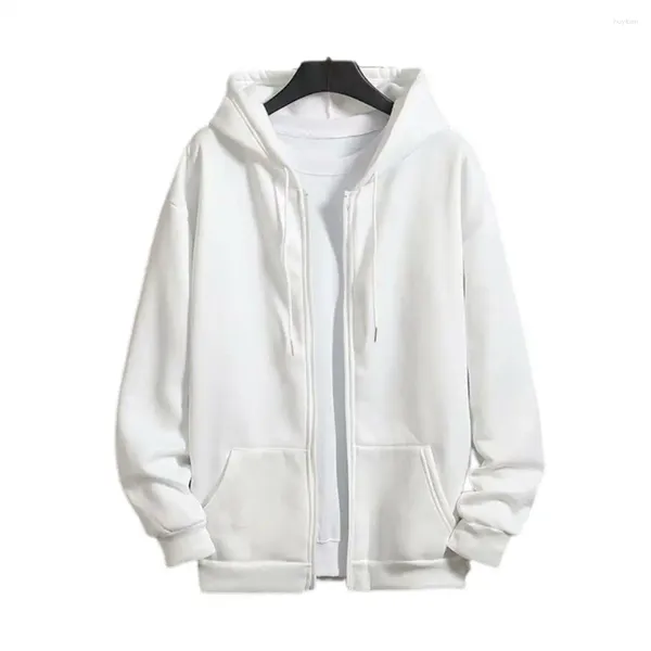 Hoodies masculinos jaqueta de inverno elegante plus size casual zip up quente casaco masculino bolso roupas femininas