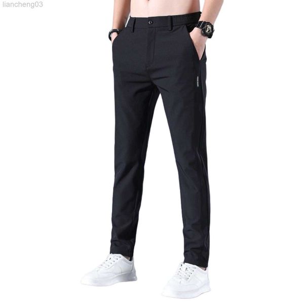Мужские брюки 2022 летние мужские брюки для гольфа быстро высыхают длинные брюки брюки с карманами Мужские повседневные гольф -воздухопроницаемые брюки. Мужчина W0414