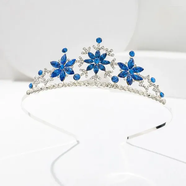 Acessórios de cabelo Doce Cristal Acessório Headdress Role Play Floco de Neve Estilo Coreano Tiara Crianças Coroa Crianças Bandana