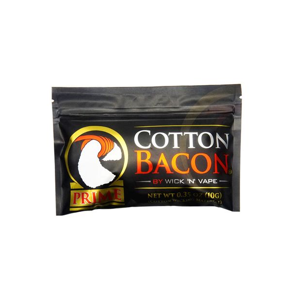 Cotton Bacon 2.0 Organic Protable Prime Vape Cotton Sliver Gold Prime V2 Version Passend für DIY Wick Coil RDA RTA Zerstäuber