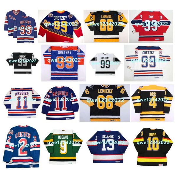 SJ 99 Wayne Gretzky CCM REMULHO DE HONTA DE HONTE CUILHA STANLEY CUP 66 Lemieux 11 Mark Messier 33 Patrick Roy 2 Brian Leetch 9 Mike Modano 10 Pavel